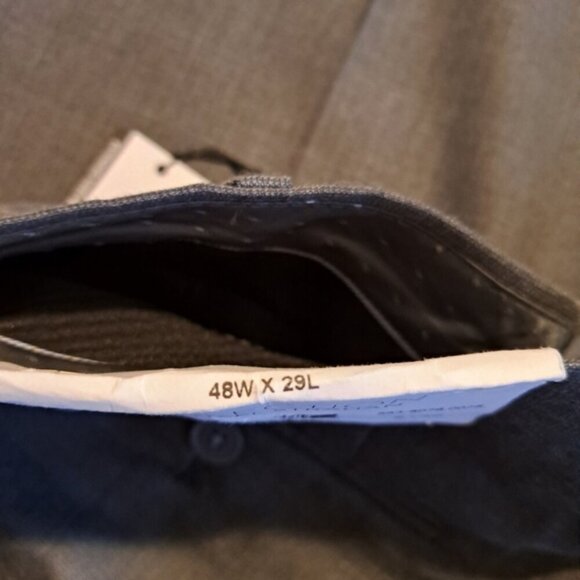 Michael Strahan men's size 48 x 29 gray flat front dress pants, NWT - Picture 5 of 7